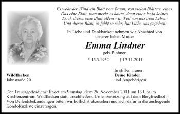 Anzeige von Emma Lindner von MGO