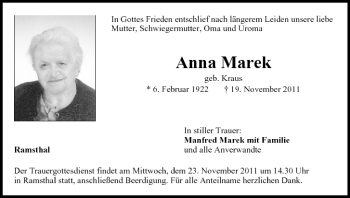 Anzeige von Anna Marek von MGO