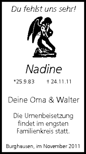 Anzeige von Nadine  von MGO