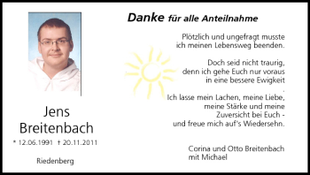 Anzeige von Jens Breitenbach von MGO