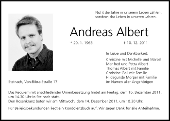 Anzeige von Andreas Albert von MGO