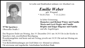 Anzeige von Emilie Weber von MGO