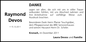 Anzeige von Raymond Devos von MGO