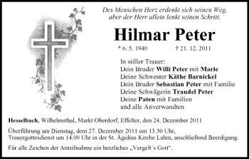 Anzeige von Hamar Peter von MGO