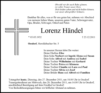 Anzeige von Lorenz Händel von MGO