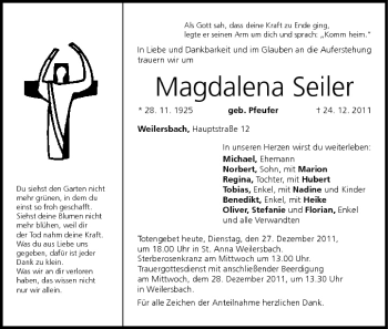 Anzeige von Magdalena Seiler von MGO