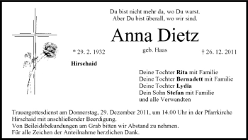 Anzeige von Anna Dietz von MGO