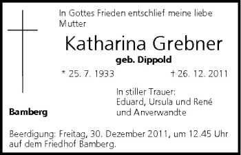 Anzeige von Katharina Grebner von MGO