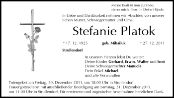 Anzeige von Stefanie Platok von MGO