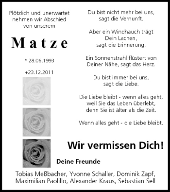 Anzeige von Matze  von MGO