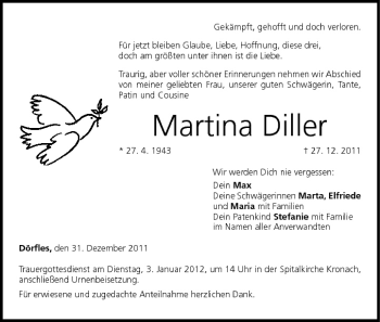 Anzeige von Martina Diller von MGO