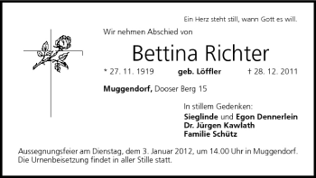 Anzeige von Bettina Richter von MGO