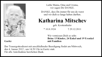 Anzeige von Katharina Mitschev von MGO