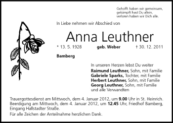 Anzeige von Anna Leuthner von MGO
