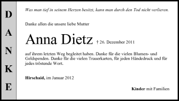 Anzeige von Anna Dietz von MGO