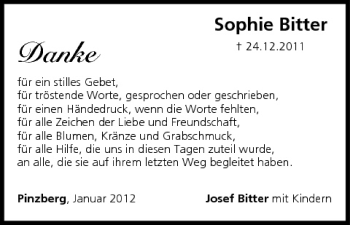 Anzeige von Sophie Bitter von MGO