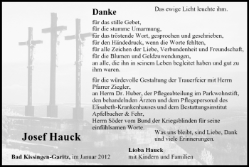 Anzeige von Josef Hauck von MGO