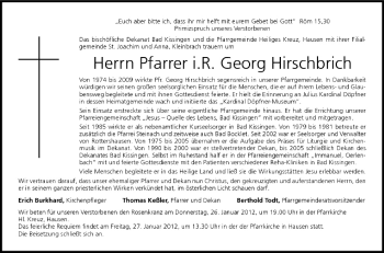 Anzeige von Georg Hirschbrich von MGO