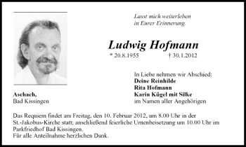 Anzeige von Ludwig Hofmann von MGO