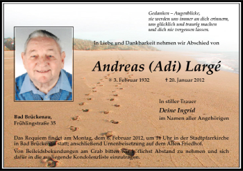 Anzeige von Andreas Largé von MGO