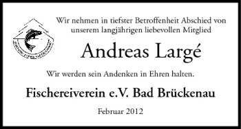 Anzeige von Andreas Largé von MGO