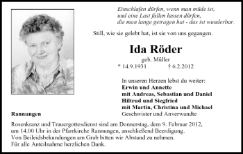 Anzeige von Ida Röder von MGO