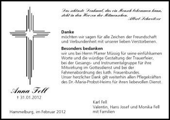 Anzeige von Anna Fell von MGO