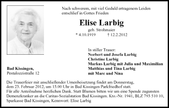 Anzeige von Elise Larbig von MGO