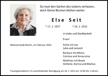 Anzeige von Else Seit von MGO