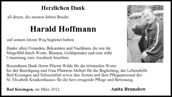 Anzeige von Harald Hoffmann von MGO