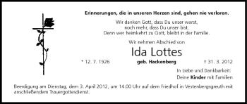 Anzeige von Ida Lottes von MGO