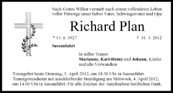 Anzeige von Richard Plan von MGO