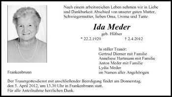 Anzeige von Ida Meder von MGO