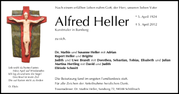 Anzeige von Alfred Heller von MGO