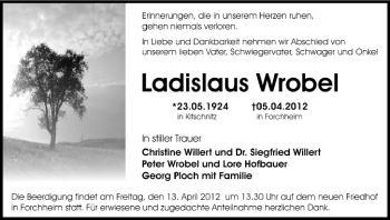 Anzeige von Ladislaus Wrobel von MGO