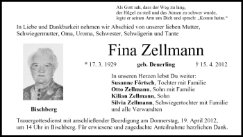 Anzeige von Fina Zellmann von MGO