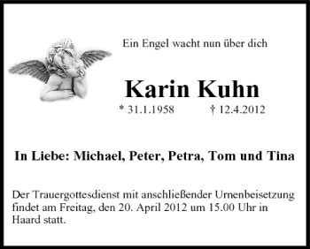 Anzeige von Karin Kuhn von MGO