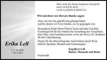 Anzeige von Erika Lell von MGO