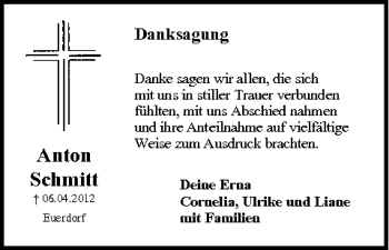 Anzeige von Anton Schmitt von MGO