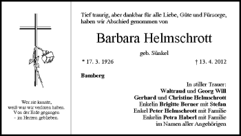 Anzeige von Barbara Helmschrott von MGO