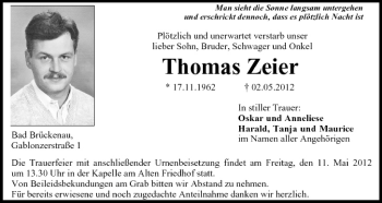 Anzeige von Thomas Zeier von MGO