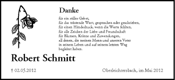 Anzeige von Robert Schmitt von MGO