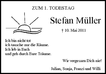Anzeige von Stefan Müller von MGO