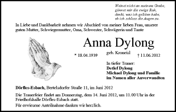 Anzeige von Anna Dylong von MGO