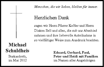 Anzeige von Michael Schuldheis von MGO