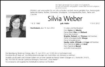 Anzeige von Silvia Weber von MGO