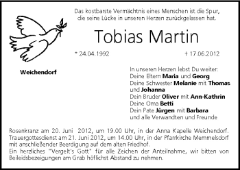 Anzeige von Tobias Martin von MGO