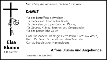 Anzeige von Elsa Blümm von MGO