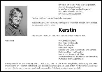 Anzeige von Kerstin  von MGO
