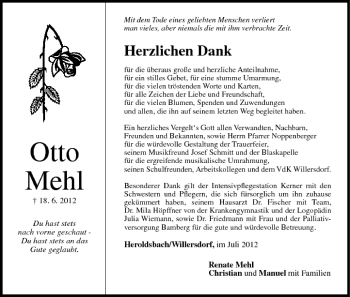Anzeige von Otto Mehl von MGO